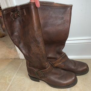 Brown leather Frye boots